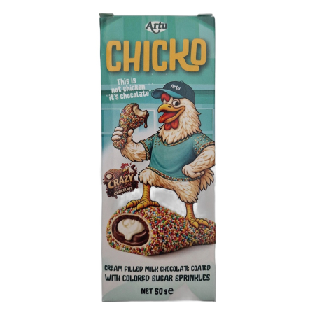 Dulciuri - Ciocolata cu crema Artu Chicko B-Day Cake 50g