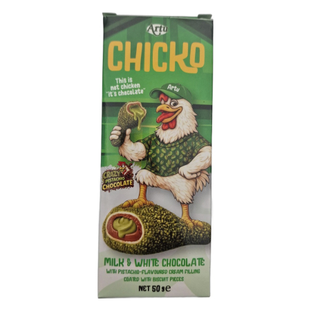 Dulciuri - Ciocolata cu crema Artu Chicko Fistic 50g