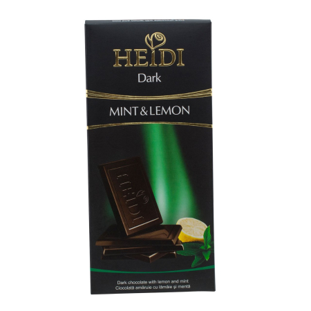 Ciocolata - Ciocolata Heidi Dark Mint & Lemon, 80g