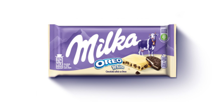 Ciocolata - Ciocolata Milka Alba si Oreo, 100g