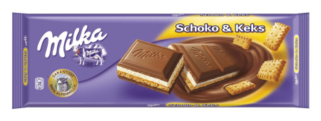 Ciocolata - Ciocolata Milka cu Biscuiti, 300g