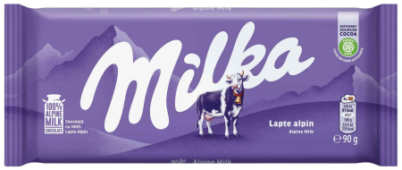 Ciocolata - Ciocolata Milka Lapte Alpin, 90g
