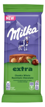 Ciocolata - Ciocolata Milka Lapte si Alune Intregi, 190g