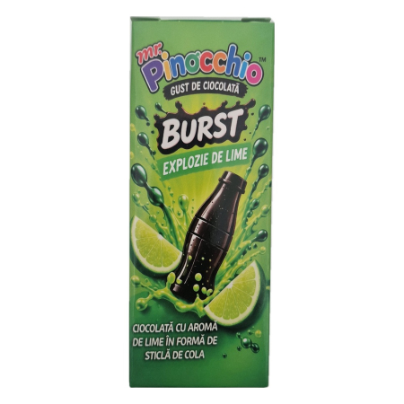 Dulciuri - Ciocolata Mr. Pinocchio Burst lime 40g
