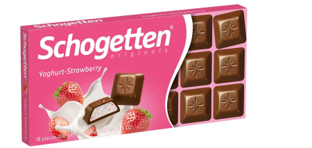 Ciocolata - Ciocolata Schogetten cu Iaurt si Capsune, 100g
