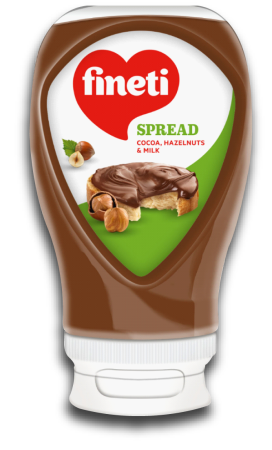 Dulciuri - Crema tartinabila Fineti cu cacao si alune 380g