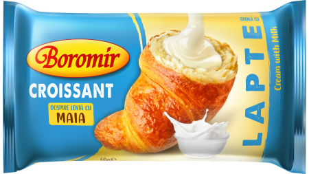 Biscuiti si prajituri - Croissant Boromir cu crema de lapte 60g