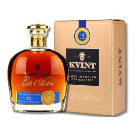 Brandy - Divin Kvint XO 14 ani, 0.5L, in cutie cadou, Tiraspol, Republica Moldova
