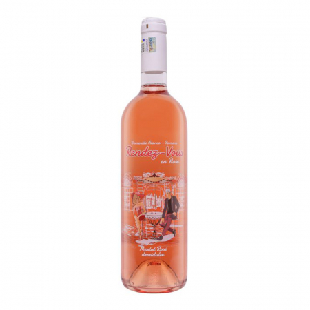 Vin Rose - Domeniile Franco Romane Rendez Vous Rose Demidulce 0.75L, vin rose demidulce, Dealu Mare
