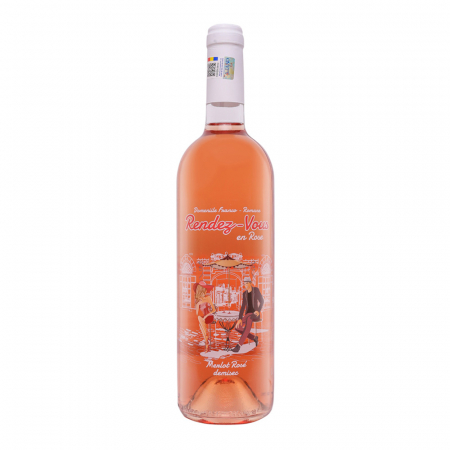 Vin Rose - Domeniile Franco Romane Rendez Vous Rose Demisec 0.75L, vin rose demisec, Dealu Mare