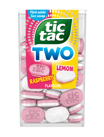 Bomboane si jeleuri - Drajeuri Tic Tac Two Zmeura si Lamaie 38.5g