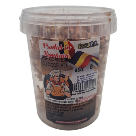 Dulciuri - Pop corn sarat cu ciocolata Best P.Q. 45g