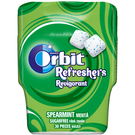 Bomboane si jeleuri - Guma de mestecat Orbit Refreshers Spearmint 67g