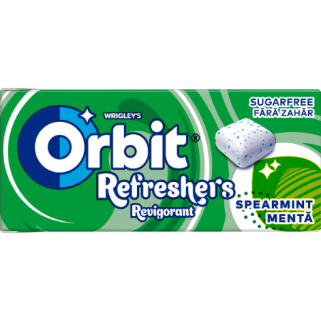 Bomboane si jeleuri - Guma de mestecat Orbit Spearmint 17.9g