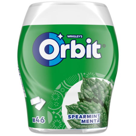 Bomboane si jeleuri - Guma de mestecat Orbit Spearmint 64g