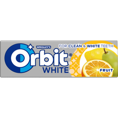 Bomboane si jeleuri - Guma de mestecat Orbit White Fruit 14g