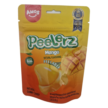 Bomboane si jeleuri - Jeleuri Amos Peelerz Mango 65g
