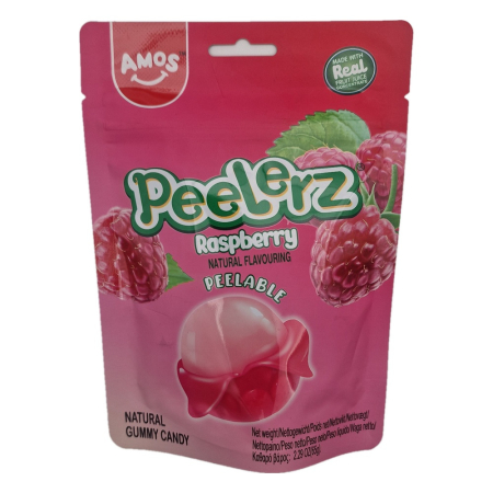 Bomboane si jeleuri - Jeleuri Amos Peelerz Raspberry 65g