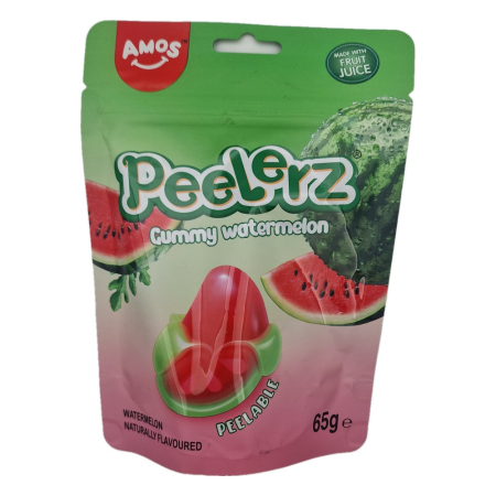 Bomboane si jeleuri - Jeleuri Amos Peelerz Watermelon 65g