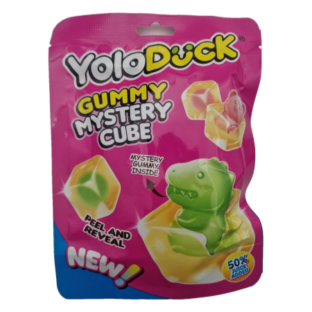 Bomboane si jeleuri - Jeleuri YoloDuck Gummy Mystery Cube 60g