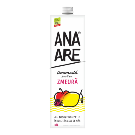 Soft Drinks - Limonada cu zmeura Ana Are, 1L