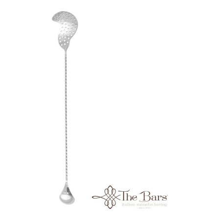 Accesorii Bar - Lingura de bar THE BARS Strainer Full Twist, inox, 40 cm