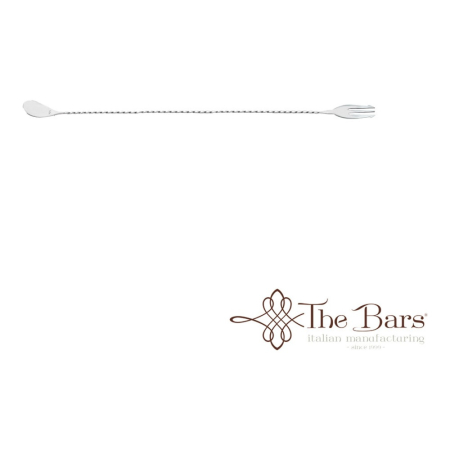 Accesorii Bar - Lingura de bar THE BARS Trident Full Twist, inox, 30 cm