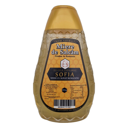 Miere - Miere de salcam Sofia 500g, flacon dozator