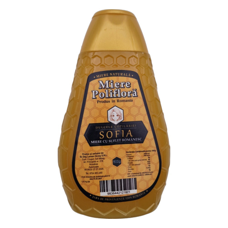 Miere - Miere poliflora Sofia 500g, flacon dozator
