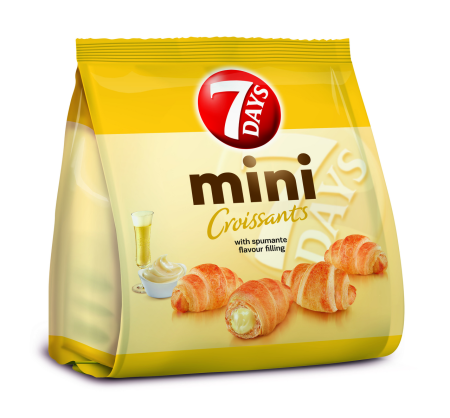 Dulciuri - Mini Croissante 7Days cu crema aroma vin spumant 185g