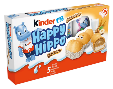 Ciocolata - Napolitana Kinder Happy Hippo Alune, 20.7g