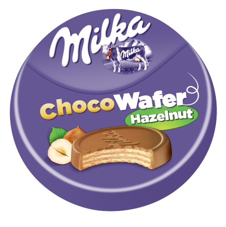Biscuiti si prajituri - Napolitana Milka Choco Wafer Hazelnut, 30g
