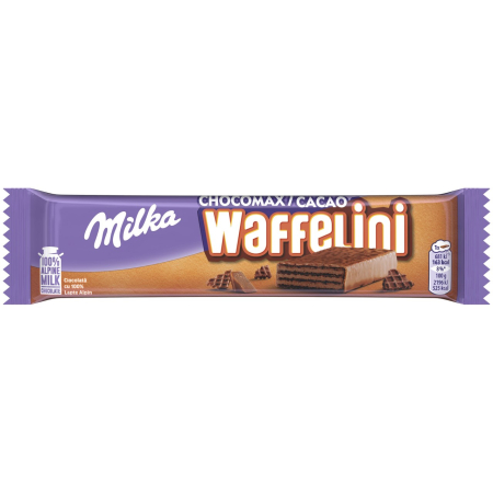 Biscuiti si prajituri - Napolitana Milka Wafellini Crema de Ciocolata, 31g