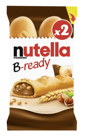 Biscuiti si prajituri - Napolitana Nutella B-ready 132g, pachet 6 batoane