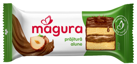 Biscuiti si prajituri - Prajitura Magura cu crema de alune 35g