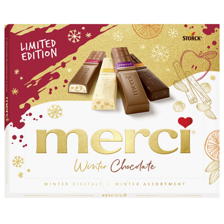 Dulciuri - Praline Merci Editie de Iarna 250g, cutie de sarbatori