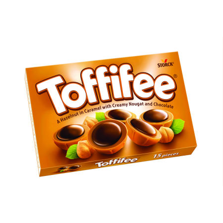 Ciocolata - Praline Toffifee 125g, cutie cu cupe de caramel