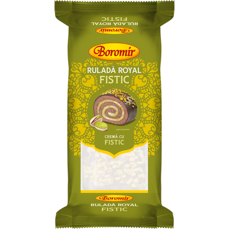 Dulciuri - Rulada Boromir Royal cu crema de fistic 350g