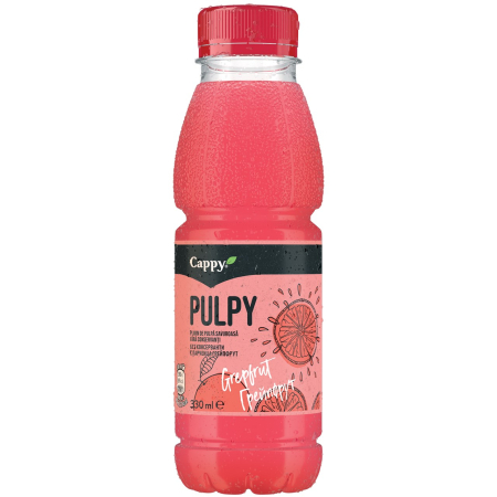 Bauturi necarbogazoase - Suc Cappy Pulpy Grapefruit, Pet 0.33L