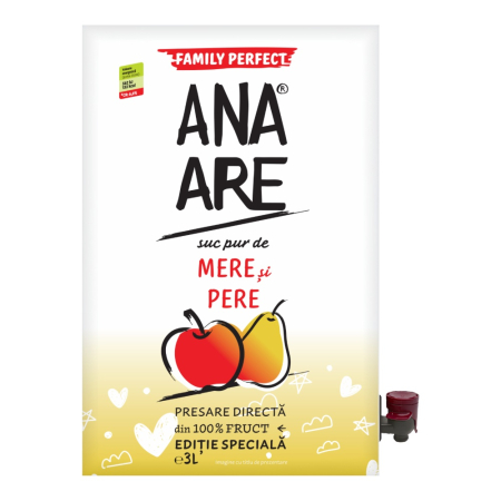 Soft Drinks - Suc de mere cu pere Ana Are, 3L