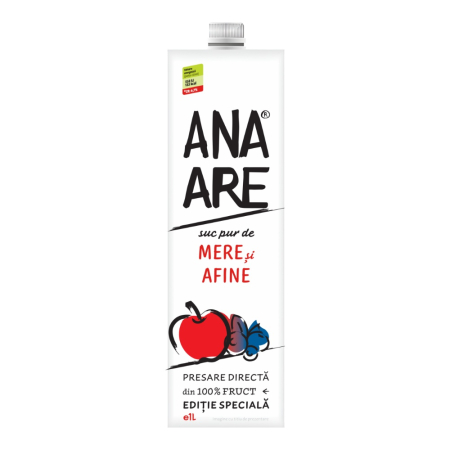 Soft Drinks - Suc de mere si afine Ana Are, 1L