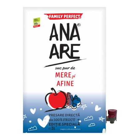 Soft Drinks - Suc de mere si afine Ana Are, 3L
