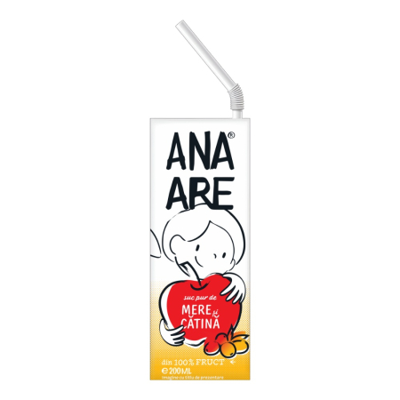 Soft Drinks - Suc de mere si catina Ana Are, 0.2L