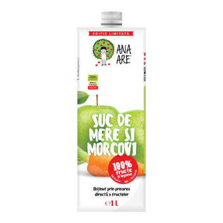 Soft Drinks - Suc de mere si morcov Ana Are, 1L