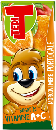 Bauturi necarbogazoase - Suc Tedi De Portocale-Morcov-Mar, cutie 0.2L