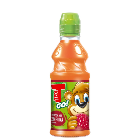 Bauturi necarbogazoase - Suc Tedi GO! de Morcov Mar si Zmeura, Pet 0.3L