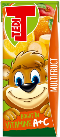 Bauturi necarbogazoase - Suc Tedi Multifruct, cutie 0.2L