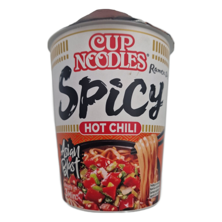 Supe si noodles instant - Supa instant Cup Noodles Spicy Hot Chili 66g, cupa