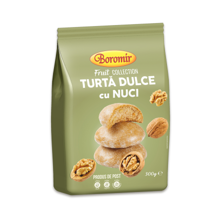Biscuiti si prajituri - Turta dulce Boromir cu nuca 300g