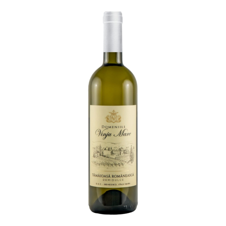 Vin Alb - Vin alb demidulce Domeniile Vinju Mare Tamaioasa Romaneasca, 0.75L, Mehedinti, Romania